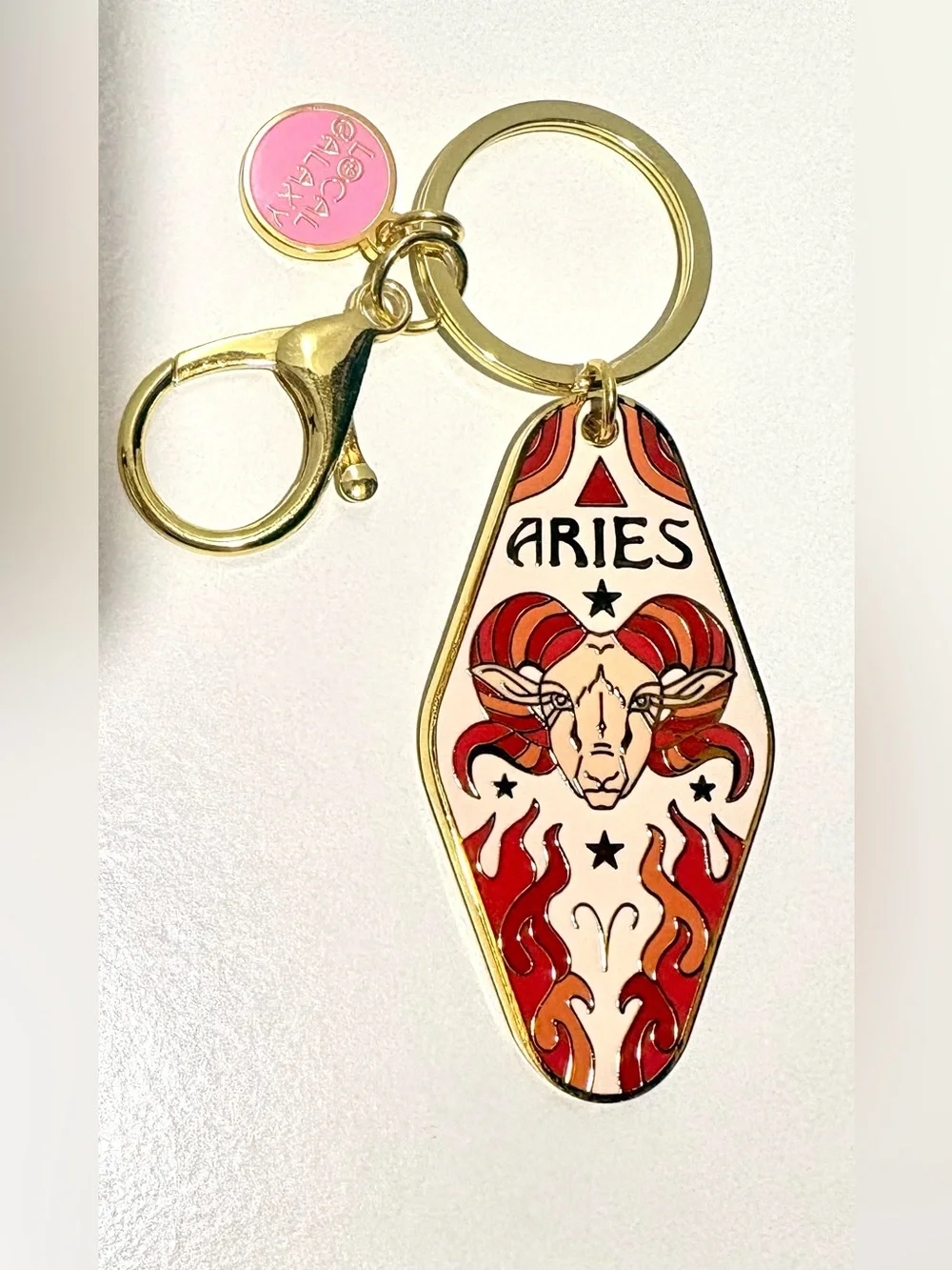 Aries Zodiac Keychain Bag Charm